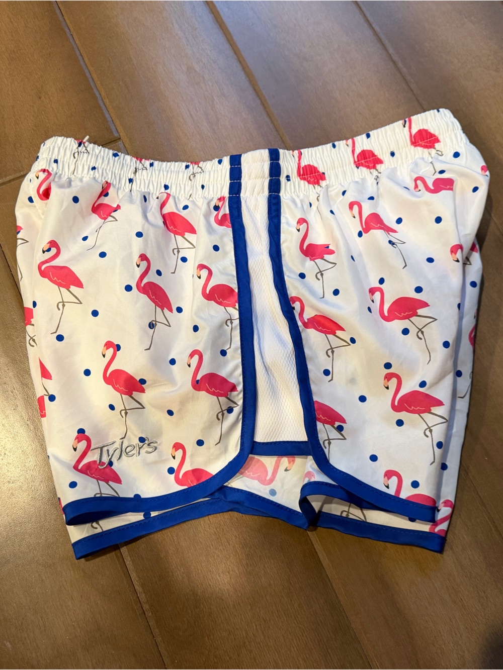 Tyler’s Women’s Sz Medium White Flamingo Athletic Shorts